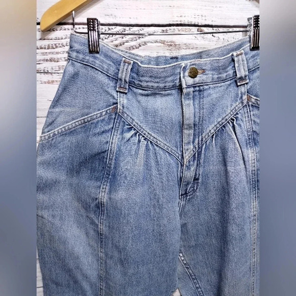 Lee‎ Riders Jeans Highrise Pleated Mom 90's Jeans Vintage V-Line size 16 - Picture 2 of 4